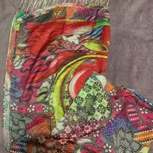 Colorful large scarf